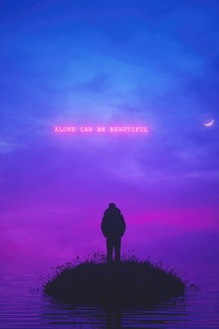 Alone Can Be Beautiful (1280x2120) Resolution Wallpaper