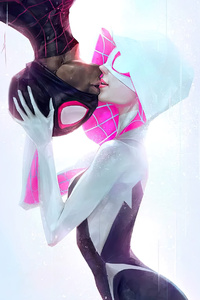 Amazing Spider Man And Gwen Stacy (1440x2560) Resolution Wallpaper