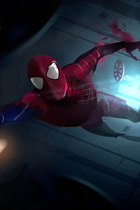Amazing Spiderman Artwork HD (320x568) Resolution Wallpaper