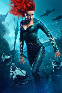 360x640 Amber Heard As Princess Mera In Aquaman Movie