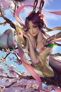 Ancient Girl Tree Fantasy Melody 4k