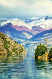 Andes Beautiful View (240x320) Resolution Wallpaper