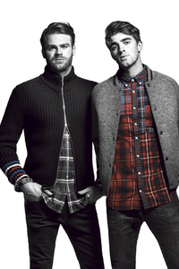 Andrew Taggart And Alex Pall For Tommy Hilfiger (480x854) Resolution Wallpaper