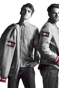 Andrew Taggart And Alex Pall In Tommy Hilfiger (320x568) Resolution Wallpaper