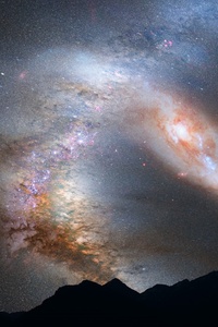 320x568 Andromeda Galaxy Milky Way