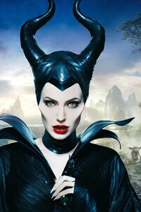Angelina Jolie In Maleficent Movie (1125x2436) Resolution Wallpaper