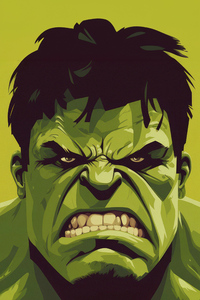 240x320 Angry Hulk Minimal 4k