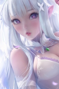1080x2160 Anime Angel From Heaven