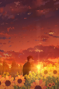 Anime Boy Shrouded In Mysteries (640x1136) Resolution Wallpaper