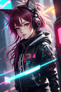 Anime Cyberpunk Girl