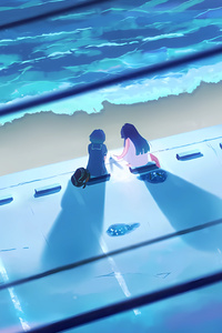Anime Girl Friends 8k (1080x1920) Resolution Wallpaper