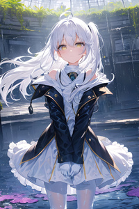 Anime Girl White Hairs 5k (640x1136) Resolution Wallpaper
