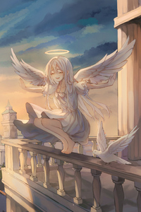 Anime Girls Wings Unfold In Glory 4k