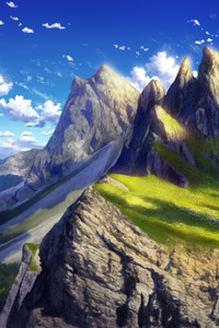 Anime Landscape 4k (640x1136) Resolution Wallpaper