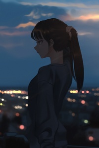 Anime Original Girl (240x320) Resolution Wallpaper