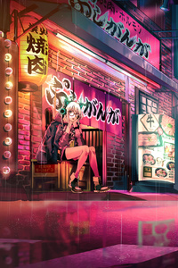 640x960 Anime Original Pink