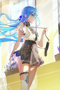 Anime School Beginning Of Summer 4k (360x640) Resolution Wallpaper