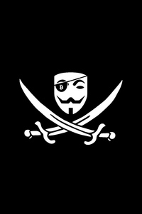 Anonymous Pirate Bitcoin 8k (240x400) Resolution Wallpaper