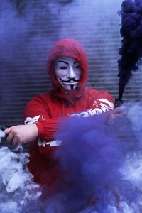 Anonymous Red Hoodie Guy