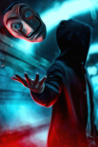 Anonymus Guy Mask (240x400) Resolution Wallpaper