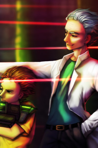 Another Casual Gunfight Rick And Morty Fanart