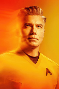 Anson Mount As Christopher Pike In Star Trek Strange New Worlds (1080x2160) Resolution Wallpaper