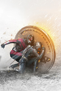 2160x3840 Ant Man And The Wasp Coin Poster
