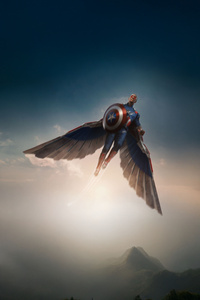 Anthony Mackie Captain America 8k (1080x2160) Resolution Wallpaper