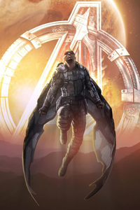 Anthony Mackie Falcon And The Winter Soldier 5k (1080x2160) Resolution Wallpaper