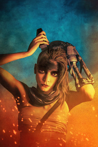 Anya Taylor Joy As Furiosa In Furiosa A Mad Max Saga (750x1334) Resolution Wallpaper