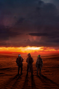 Apocalyptic Friends (1280x2120) Resolution Wallpaper