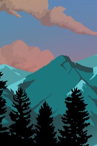 Appalachia Mountain 8k Illustration