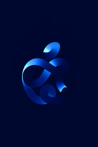640x960 Apple Event 2020 Blue Logo 4k