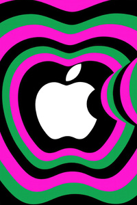 1125x2436 Apple Logo Colorful 5k