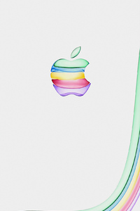 Apple New Colorful Logo 4k