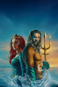Aquaman And Mera Guardians Of Atlantis (1125x2436) Resolution Wallpaper