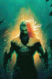 Aquaman And The Lost Kingdom Art (240x400) Resolution Wallpaper