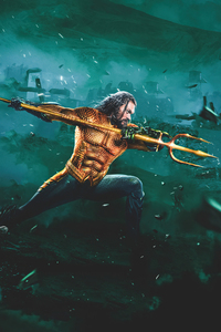 Aquaman Ocean King (240x320) Resolution Wallpaper
