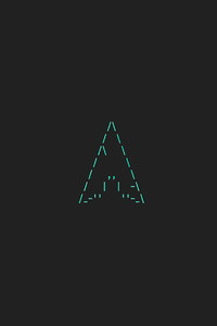 480x854 Arch Linux Minimal Logo 4k