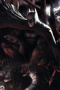 Art Dark Knight (240x320) Resolution Wallpaper
