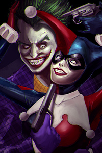 Art Joker And Harley Quinn