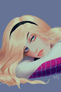 Arts Spider Gwen (320x480) Resolution Wallpaper