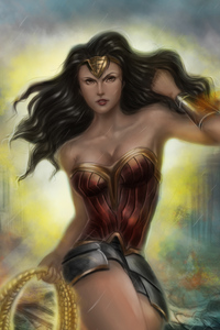 Artwork New Wonder Woman (1080x2160) Resolution Wallpaper