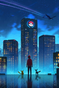 Ash And Pikachu With His Friends (1280x2120) Resolution Wallpaper