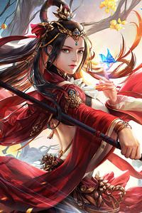 Asian Girl Queen 4k (1080x2280) Resolution Wallpaper
