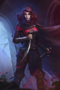 Assassin Girl (320x480) Resolution Wallpaper