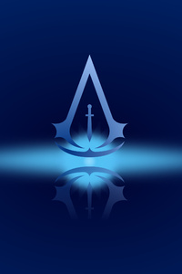 Assassins Creed 4k Minimal Logo (640x960) Resolution Wallpaper