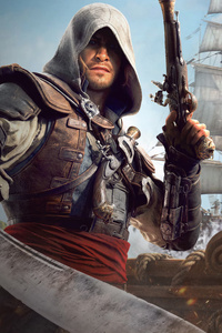 Assassins Creed Black Flag Resynced (540x960) Resolution Wallpaper