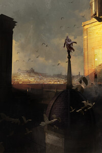 Assassins Creed Fan Art (240x400) Resolution Wallpaper