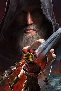 Assassins Creed Odyssey 8k Game (1440x2960) Resolution Wallpaper